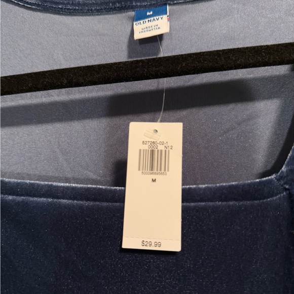NWT Old Navy Square Neck Long Sleeve Velvet Bodysuit | Size Medium - Picture 6 of 6